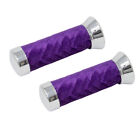 Original Lowrider Velour Swirl Grips With Chrome End Cap Lowrider Bicycle PURPLE