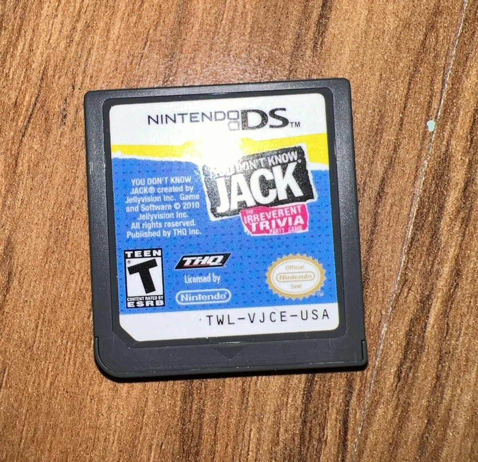 You Don't Know Jack (Nintendo DS, 2011) Game Cartridge Only -Tested- - Image 1 of 4