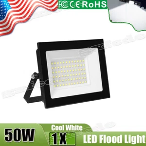 50W Watt LED Flood Light Outdoor Garden Lamp Yard Security Spotlight Cool White - Picture 1 of 9