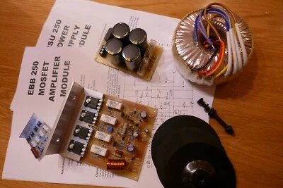 EBB 250 Mosfet Verstärker Mono Kit beinhaltet Netzteil & Transformer Projekt Disco - Bild 1 von 4