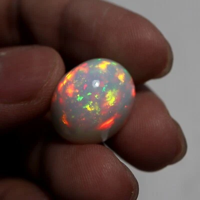 17.1 Cts 19.5x16.1x12.6 MM Natural AAA+ Multi Flash Fire Ethiopian Opal Cabochon - Image 1 of 4