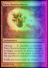 Magic the Gathering MTG Fiery Bombardment (52) Eventide   LP FOIL