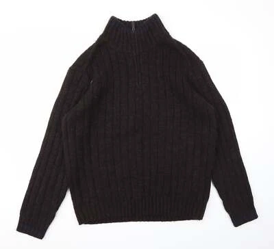 Sudadera M&S Para Hombre Marrón Mezcla Acrílico Talla L Foto 1 de 4