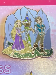 Disney Pin Rapunzel & Flynn Ryder Castle Palace Tower Background - Picture 1 of 2