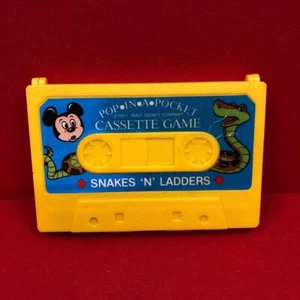 Vintage Disney Pop In A Pocket Mini Cassette Tape Travel Toy Board Game 1980s - Picture 1 of 8