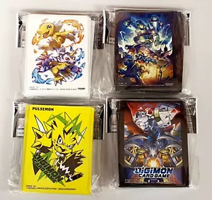 Digimon Card Game Official Carddass Card Sleeves 2021 Bandai 4 Types - Picture 1 of 5