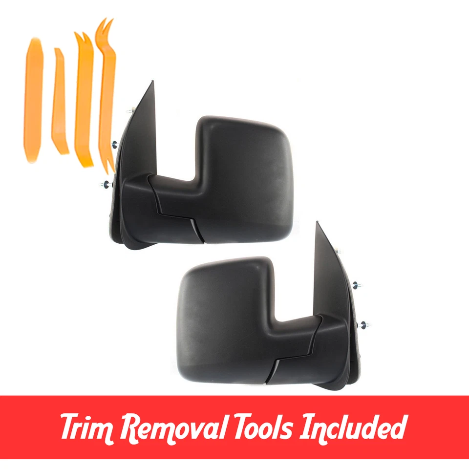 Novo conjunto de espelhos elétricos laterais para motorista e passageiro para vans Ford E Series 2002-2006 - Imagem 1 de 4