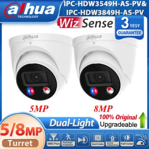 Dahua 4K 5MP Wizsense two way audio IP POE Camera IPC-HDW3849H-AS-PV outdoor IVS - Picture 1 of 23