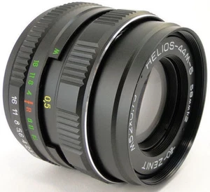 ⭐SERVICED⭐ HELIOS 44m-6 58mm f/2 USSR Lens + Adapt. Fuji Fujifilm X Mount FX Pro - Picture 1 of 12