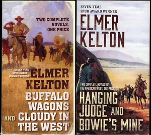 Western Action Adventure Lot of 2 Paperback by Elmer Kelton - Picture 1 of 7