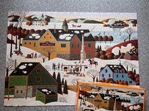 Heronim Jigsaw Puzzle 1000 Hometown Collection Maple Sugaring 1996 Complete Ue - Picture 1 of 10