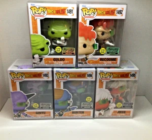 5 Dragon Ball Z Funko Lot Recoome Guldo Ginyu Burter Jiece GITD EE Exclusives - Picture 1 of 4
