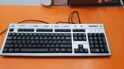 ⭐️⭐️⭐️⭐️⭐️ Compaq Silver PS/2 Wired Standard US PC Keyboard KB-0311 - Image 1 of 3