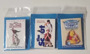 102 Dalmatians, Winnie The Pooh, The Scout Video Store Button Movie Promo Pins! - Picture 1 of 7