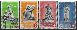 SWITZERLAND - 1940 RED CROSS FUND SET USED - Picture 1 of 1