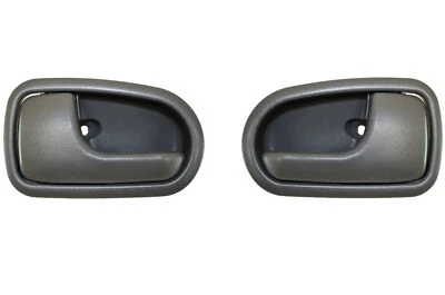 fits Mazda Inside Interior Inner Door Handle Gray Left Right Pair - Изображение 1 из 2