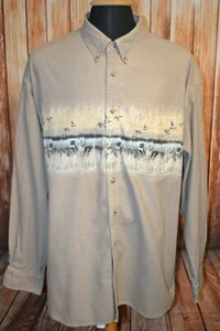 Cabela's Men's Hunting Deerskin Soft Chamois Flannel Long Sleeve Shirt Sz 3XL - Picture 1 of 9