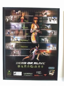 Framed Dead or Alive Ultimate Xbox Tecmo Kasumi Leifang video game wall art 2004 - Picture 1 of 4