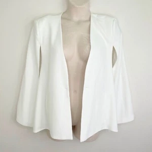 Meri by Design womens cape jacket plus size small suits 16 white lined - Picture 1 of 8
