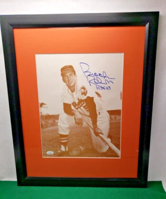 BROOKS ROBINSON Autographed 11x14 Photo (w HOF 83) Framed/Matted (JSA) - Image 1 of 3