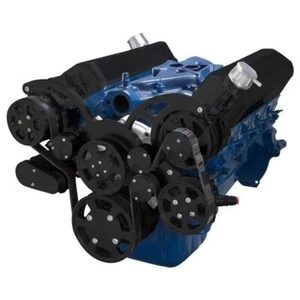 All Inclusive Small Block Ford Black Serpentine System 289 302 351W SBFL - Picture 1 of 4