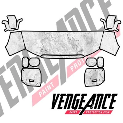 Sujetador transparente con película de protección de pintura precortada delantera edición 1958 Land Cruiser 2024 PPF Foto 1 de 4