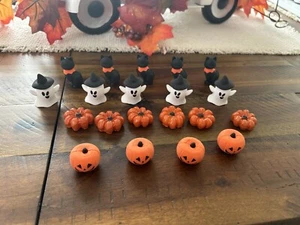 Halloween Decorations Decor Mini Miniature 1:12 Dollhouse Pumpkin Ghost Cat - Picture 1 of 3