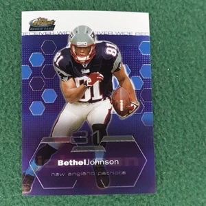 Bethel Johnson 2003 Topps Finest ROOKIE card #71 New England Patriots - Picture 1 of 2