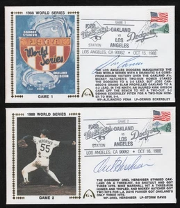 GATEWAY 1988 WORLD SERIES COMPLETE SET INCLUDING SERIES TRADITION CACHET 6 AUTOS - Picture 1 of 5