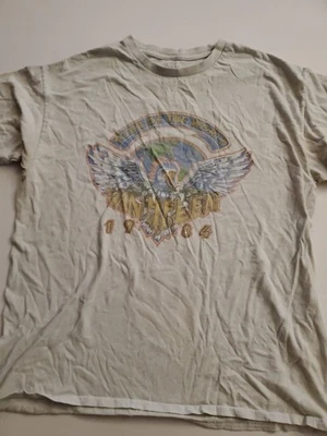 Van Halen Distressed T Shirt Tour 1984 Reproduction Size Large  - Image 1 of 3