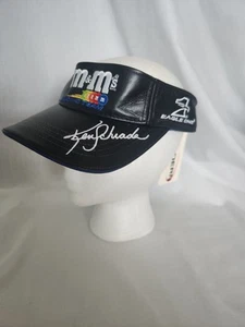 NWT NASCAR Black Leather Visor Ken Schrader Signature M&M Racing Eagle One  - Picture 1 of 7