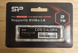 Silicon Power 2TB UD90 NVMe 4.0 Gen4 PCIe M.2 2280 SSD SP02KGBP44UD9005 - Picture 1 of 2