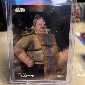 2025 Topps Chrome Star Wars Unkar Plutt Black Refractor /10 Rare!!! - Bild 1 von 2