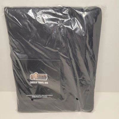 Bolsa de viaje para asiento de coche GORILLA GRIP con correas acolchadas, negra/roja Foto 1 de 4