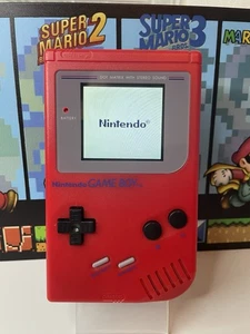 Original Nintendo Game Boy DMG-01 IPS Backlit Screen Upgrade - New Red Shell - Bild 1 von 5