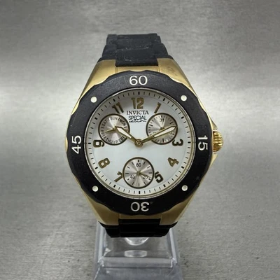 Reloj Invicta Especial Mujer 38mm Esfera Blanca Tono Dorado Día Fecha Redondo Batería Nueva Foto 1 de 4