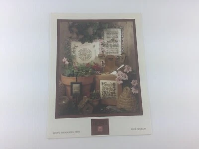 Shepherd's Bush Down The Garden Path Cross Stitch Pattern Vintage 90s Teri Richa - Image 1 of 4