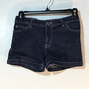 Faded Glory Dark Wash Blue Jean Shorts Girls Size 12 - Picture 1 of 3