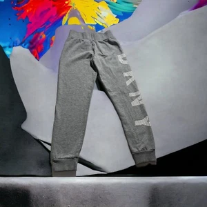 DKNY Girls Sweatpants Gray Joggers Logo Size 7 - Picture 1 of 5