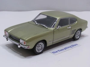 Welly 1969 Ford Capri XLR 1600 GT 1:24 hellgrün metallic NEU KOSTENLOSER VERSAND AUS DEN USA - Bild 1 von 5