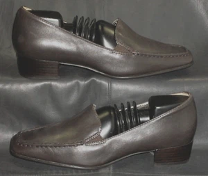 ECCO Damen Braun Leder Closed Toe Slipper Moc Toe Halbschuh Schuhe Gr EUR 36 - Bild 1 von 7