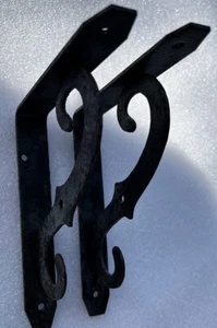 Vintage Cast Steel "S" Shelf Brackets: Made In Japan - Picture 1 of 4