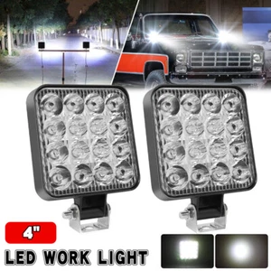 Par de luces antiniebla inversas para camión camión todo terreno de 4" pulgadas 16 pulgadas - Imagen 1 de 9