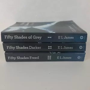 Fifty Shades of Grey Trilogy by E L James Paperback Bundle Lot Romance Fiction - Picture 1 of 7