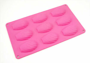9 cell FRENCH Shell Madeleine Madeline Silicone Bakeware Cake Chocolate Mould