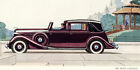 1935 Original Lincoln V-12 Ad. Brunn Cabriolet Limo. 18 Body Types. Glossy Color