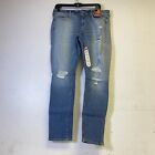 Arizona Jeans Co Women's Narrow Super Skinny Distressed Jeans Light Blue Size 13