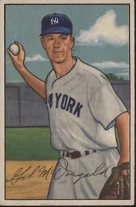 Gil McDougald 1952 Bowman RC #33 New York Yankees VG-EX - Picture 1 of 4