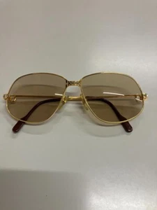 Cartier sunglasses gold frame Case included Eyewear Fashion Accessories a606 - Picture 1 of 10