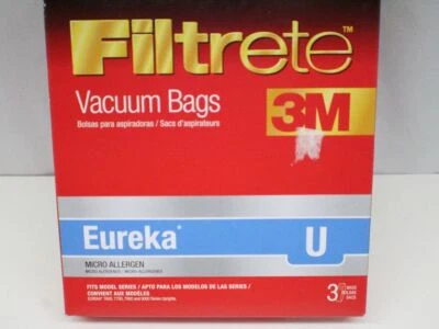 New 3M Filtrete Eureka U Vacuum Bags 67701A 3 Pack - Image 1 of 2
